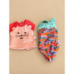 American Girl Wellie Wishers Swimsuit & Shirt 14.5" Doll Clothes